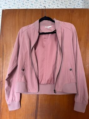 Love Culture Mauve Pink Bomber Jacket